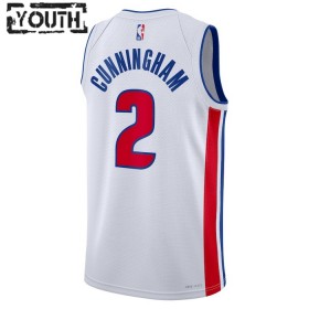 NBA Detroit Pistons Trikot Cade Cunningham 2 Nike 2022-23 Association Edition Weiß Swingman - Kinder